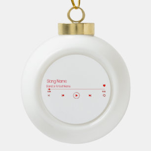 Anpassen Ihrer Lieblingsmusik Keramik Kugel-Ornament