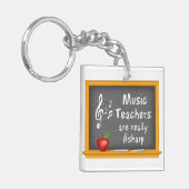 Anpassen Ihrer Musiklehrer Schlüsselanhänger (Vorderseite links)