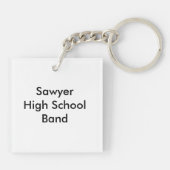 Anpassen Ihrer Musiklehrer Schlüsselanhänger (Rückseite)