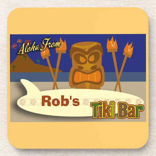 Anpassen Ihrer Tiki-Bar Untersetzer (Vorderseite)