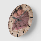 Anpassen Ihres eigenen Fotos Runde Wanduhr (Winkel)