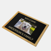 Anpassen Ihres Hunde-Fotos Fußmatte (Schrägansicht)