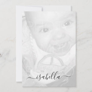 Anpassen Ihres Schwarz-weißen Fotos Einladung