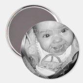 Anpassen Ihres Schwarz-weißen Fotos Magnet (Vorderseite/Rückseite)