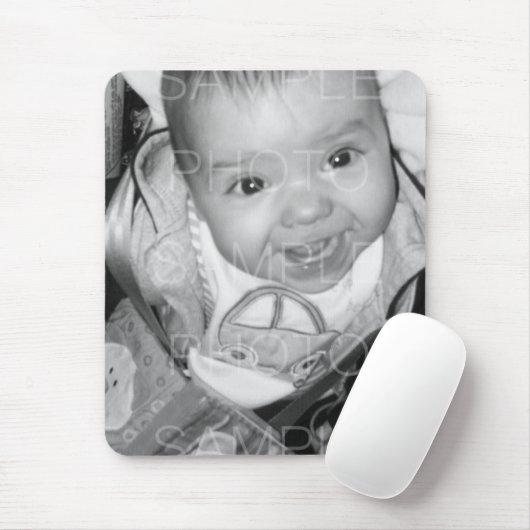 Anpassen Ihres Schwarz-weißen Fotos Mousepad (Mit Mouse)