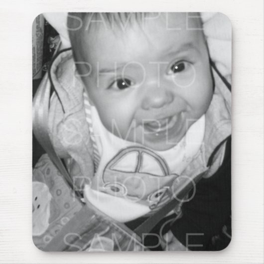 Anpassen Ihres Schwarz-weißen Fotos Mousepad (Vorne)