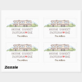 Anpassen Ihres Zuhause-Aufklebers Rechteckiger Aufkleber (Blatt)