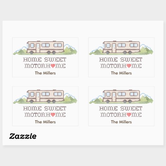 Anpassen Ihres Zuhause-Aufklebers Rechteckiger Aufkleber (Blatt)