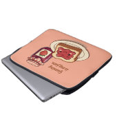 [Anpassen] ist mein Ding - süße Marmelade und Toas Laptopschutzhülle (Vorne Knopf)