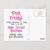 Anpassen kleiner Unternehmen Postkarte (Rückseite)