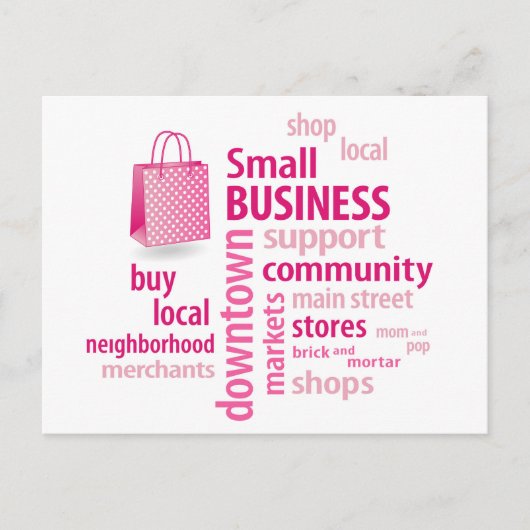 Anpassen kleiner Unternehmen Postkarte (Vorderseite)