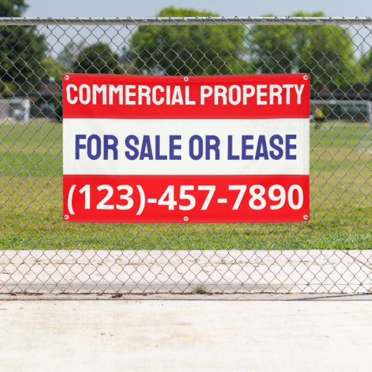 Anpassen Kommerzieller Immobilien für Verkauf oder Banner (Insitu)