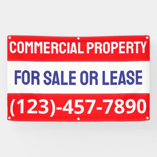 Anpassen Kommerzieller Immobilien für Verkauf oder Banner (Horizontal)