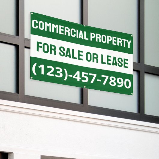 Anpassen Kommerzieller Immobilien für Verkauf oder Banner (Äußeres Gebäude)