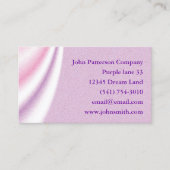 Anpassen Lila abstrakter Entwässerungskarte Visitenkarte (Vorderseite)