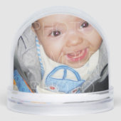 Anpassen mit benutzerdefinierten Foto 2-Fotos Schneekugeln (Vorderseite)