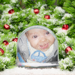 Anpassen mit benutzerdefinierten Foto 2-Fotos Schneekugeln