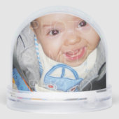 Anpassen mit benutzerdefinierten Foto 2-Fotos Schneekugeln (Rückseite)