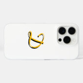 Anpassen mit dem Monogramm weiß Case-Mate iPhone Hülle (Rückseite (Horizontal))