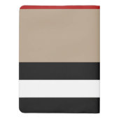 Anpassen mit dem Text Taupe/BW Large Journal Extra Großes Moleskine Notizbuch (Rückseite)