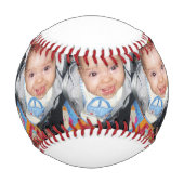 Anpassen mit Foto und Text Baseball (Vorderseite)