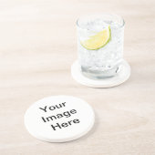 Anpassen mit Ihrem Firmenlogo oder Firmennamen Sandstein Untersetzer (Seite)