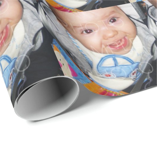 Anpassen mit Ihrem Foto Geschenkpapier (Rolleneckpunkt)