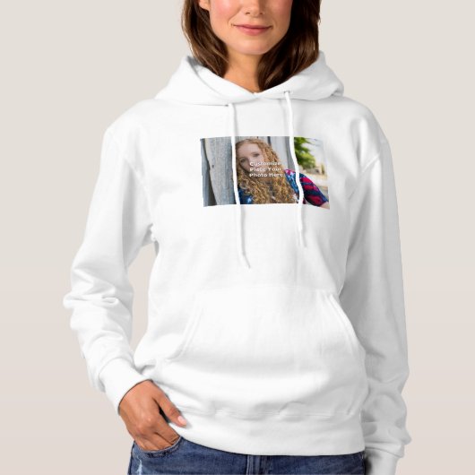 Anpassen mit Ihrem Foto Hoodie (Vorderseite)