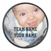 Anpassen mit Ihrem Foto Individuelle Name und Team Eishockey Puck (Vorderseite)