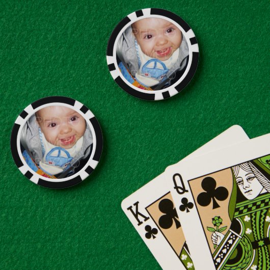 Anpassen mit Ihrem Foto Pokerchips (Pokertisch (doppelt))
