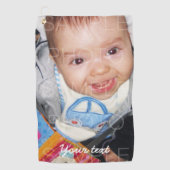 Anpassen mit Ihrem Foto und Text Golfhandtuch (Vorderseite)