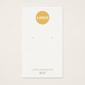 Anpassen mit Ihrem Logo-Creme-Ohrring (Vorderseite)