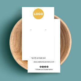 Anpassen mit Ihrem Logo-Creme-Ohrring