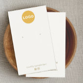 Anpassen mit Ihrem Logo-Creme-Ohrring