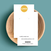 Anpassen mit Ihrem Logo-Creme-Ohrring