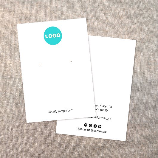 Anpassen mit Ihrem Logo-Ohrring