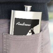 Anpassen mit Ihrem Namen Kletterkolben Flachmann (Beispiel)