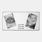 Anpassen mit Ihrem Schwarzweiß-Foto Schreibtischunterlage (Vorderseite)