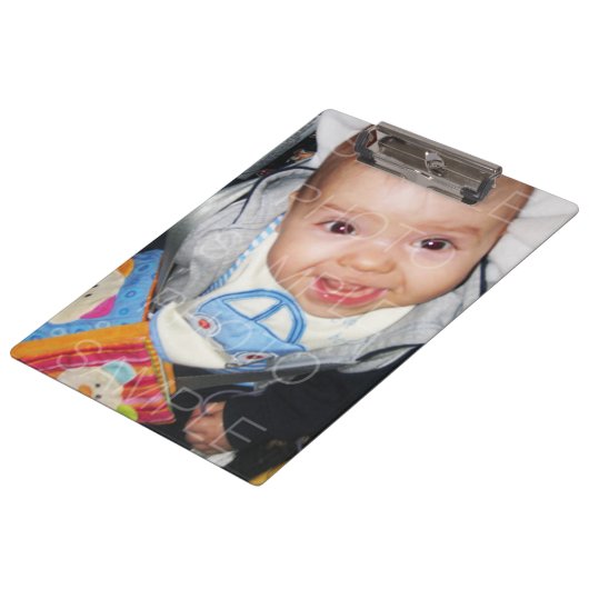 Anpassen mit Ihren Fotos Klemmbrett (Schrägansicht)
