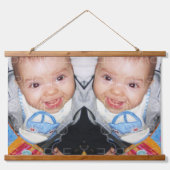 Anpassen mit Ihrer horizontalen Foto-Kunst Wandteppich Mit Holzrahmen (Vorne)