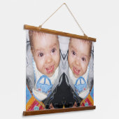 Anpassen mit Ihrer horizontalen Foto-Kunst Wandteppich Mit Holzrahmen (Gewinkelt)