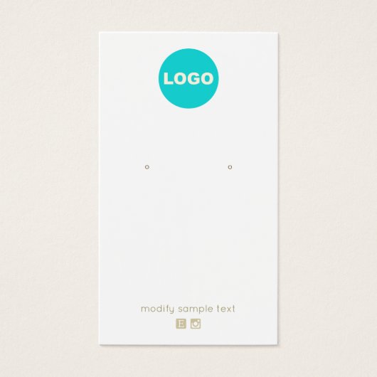 Anpassen mit Ihrer Logo-Ohrmarkenkarte (Vorderseite)