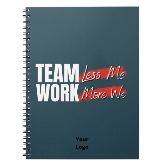 Anpassen mit Logo-Teamwork-Office-Geschäft Notizblock (Vorderseite)