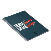 Anpassen mit Logo-Teamwork-Office-Geschäft Notizblock (Rechte Seite)