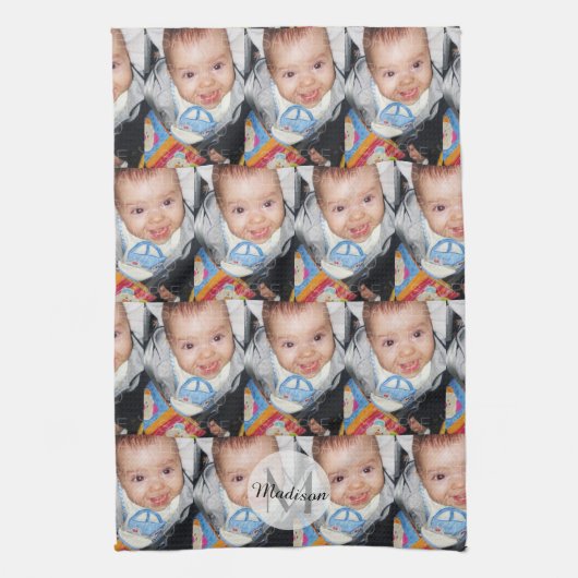 Anpassen mit Monogram-Foto Geschirrtuch (Vertikal)