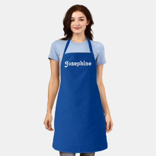 Anpassen mit NAME monogramm blau Schürze