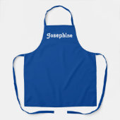 Anpassen mit NAME monogramm blau Schürze (Vorderseite)