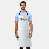 Anpassen mit NAME monogramm schwarz Schürze (Getragen)