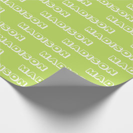 Anpassen mit Name, Text Geburtstag Geschenk Limett Geschenkpapier