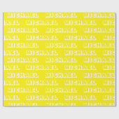 Anpassen mit Name, Text, Geburtstagsgeschenk Geschenkpapier (Flach)